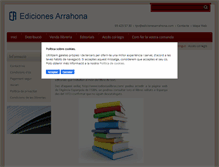 Tablet Screenshot of edicionesarrahona.com